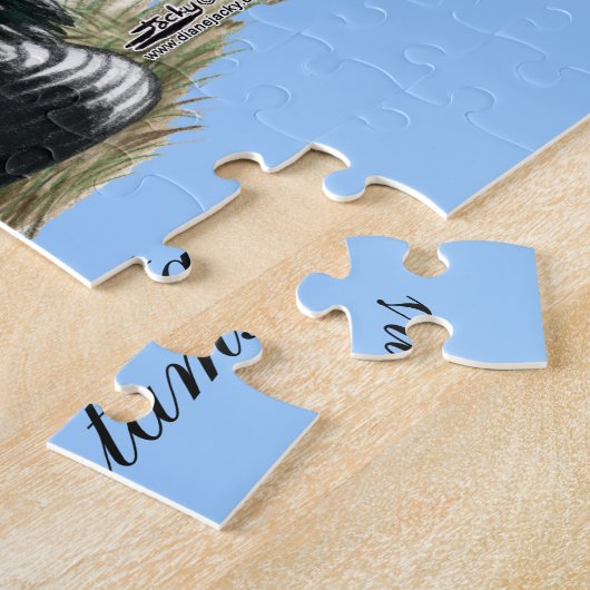 Japanse Bantams Mottled Legpuzzel (Zijkant)