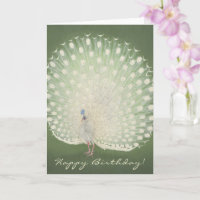 Japanse beeldende kunst | Peacock Birthday Kaart