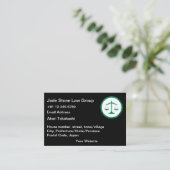 Japanse Bengoshi Visitekaartjes Jade Law Logo (Staand voorkant)