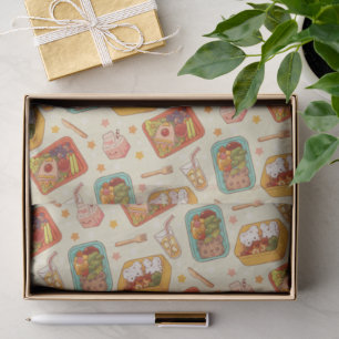 Japanse Bento Box & Bento Snack Patroon Tissuepapier