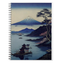 Japanse berg Fuji landschap notebook Notitieboek