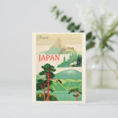 japanse berg Fuji Travel Poster Briefkaart (Staand voorkant)