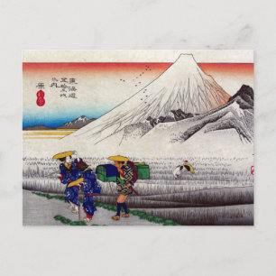 Japanse berg Fuji Woodblock Print Briefkaart