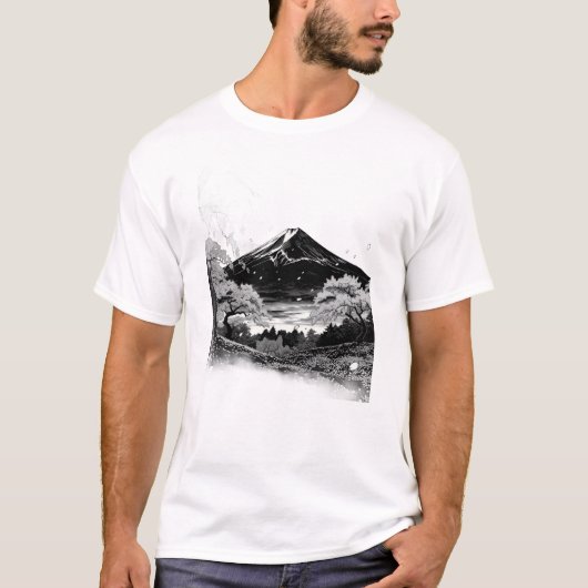 Japanse berg t-shirt (Voorkant)