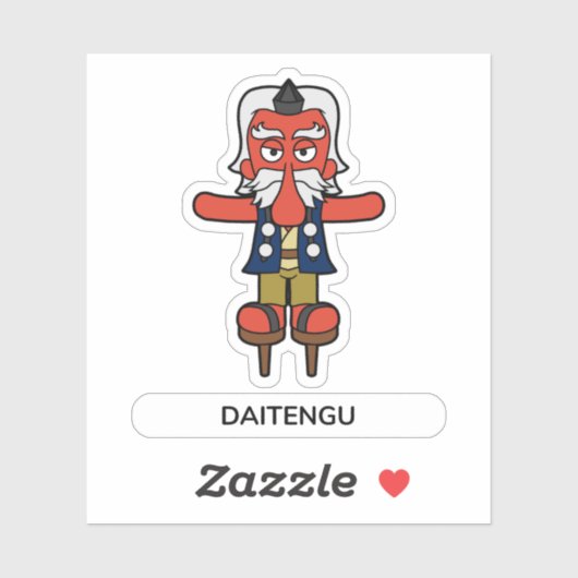 Japanse bergbeker Daitengu Sticker (Vel)