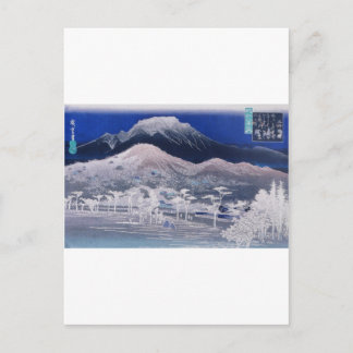 Japanse bergen ongeveer 1800's briefkaart