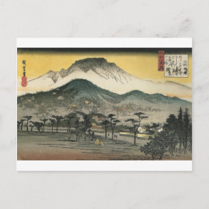 Japanse bergen ongeveer 1800's briefkaart
