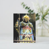 Japanse  bisschoppengod briefkaart (Staand voorkant)