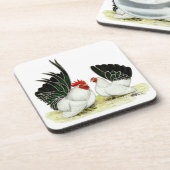 Japanse Blacktail Bantams Bier Onderzetter (Linkerzijde)