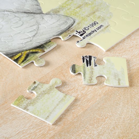 Japanse Blacktail Bantams Legpuzzel (Zijkant)