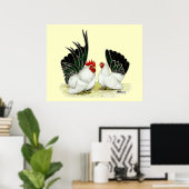 Japanse Blacktail Bantams Poster (Thuiskantoor)