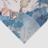 JAPANSE BLAUW EN WITTE AFDRUKKING VAN DE WEEFSELPA TISSUEPAPIER (Detail)