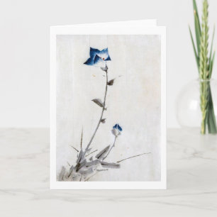Japanse blauwe bloem, Hokusai, Ukiyo-e Kaart