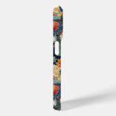 Japanse Blauwe Bloempatroon Monogram Case-Mate iPhone Case (Achterkant / Rechts)