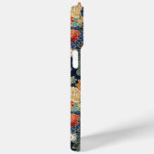 Japanse Blauwe Bloempatroon Monogram Case-Mate iPhone Case (Achterkant / Rechts)