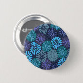 japanse blauwe Button (Voorkant /achterkant)