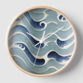 Japanse blauwe-golfklok (Voorkant)