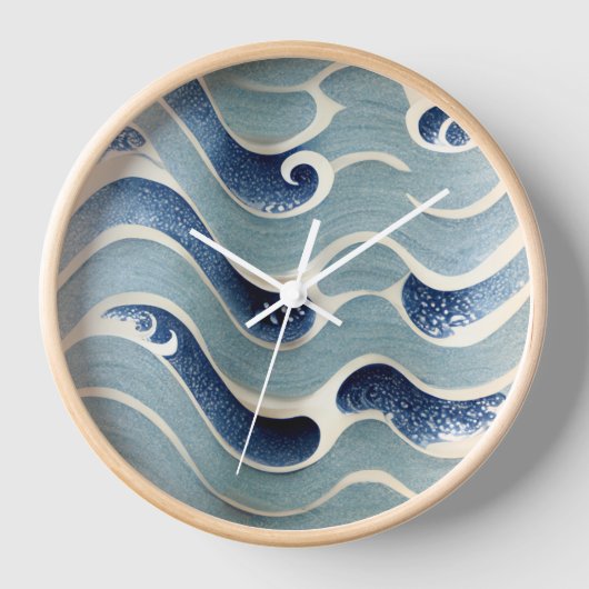 Japanse blauwe-golfklok (Voorkant)