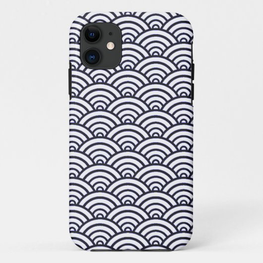 Japanse Blauwe Golven Seigaiha Zee Case-Mate iPhone Case (Achterkant)