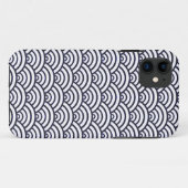 Japanse Blauwe Golven Seigaiha Zee Case-Mate iPhone Case (Achterkant (horizontaal))