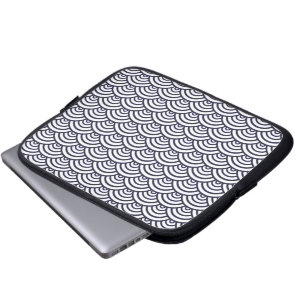 Japanse Blauwe Golven Seigaiha Zee Laptop Sleeve