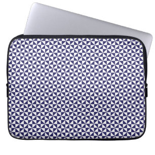 Japanse blauwe laptophoes laptop sleeve