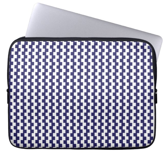Japanse blauwe laptophoes laptop sleeve (Voorkant)