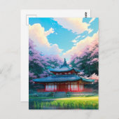 Japanse bloedige geest briefkaart (Voorkant / Achterkant)