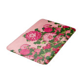 Japanse Bloem, Fuchsia en Coral Pink Badmat (Gekanteld)