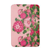Japanse Bloem, Fuchsia en Coral Pink Badmat (Voorkant Verticaal)