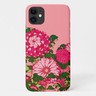 Japanse Bloem, Fuchsia en Coral Pink Case-Mate iPhone Case
