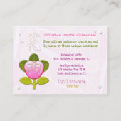 Japanse Bloem Juwelen HANDGEMAAKTE BOTANICALS OLIË Visitekaartje (Achterkant)