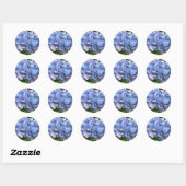 Japanse bloem ronde sticker (Vel)