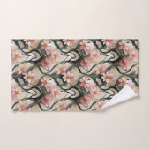 Japanse Bloem Roze Goud Bad Handdoek (Handdoek)