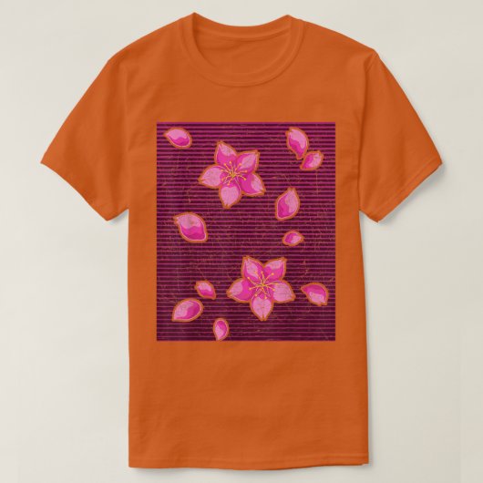 Japanse bloem Sakura Vaporwave Cherry Bl. T-shirt (Design voorkant)