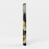 Japanse Bloem Zwart Goud Case-Mate iPhone Case (Achterkant/rechts)