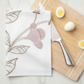 Japanse bloemen Amerikaanse MoJo Kitchen Towel Theedoek (Quarter Fold)