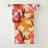 Japanse Bloemen Calm Sunset Cocktail Bad Handdoek (Insitu)