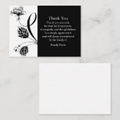 Japanse bloemen dank u kaarten notitiekaartje (Voorkant / Achterkant)