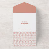 Japanse Bloemen Handgetekende Verjaardag Uitnodigi All In One Uitnodiging (Buitenkant)