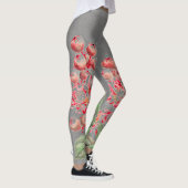 JAPANSE BLOEMEN IN ROZE EN GRIJZE LEGGINGS (Rechts)