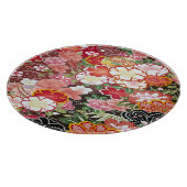 Japanse Bloemen Kersenbloesem Wit Rood Glas Snijplank (Hoek)