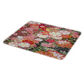 Japanse Bloemen Kersenbloesem Wit Rood Glas Snijplank (Hoek)