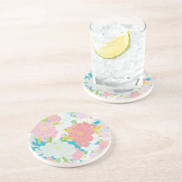Japanse bloemen zandsteen onderzetter