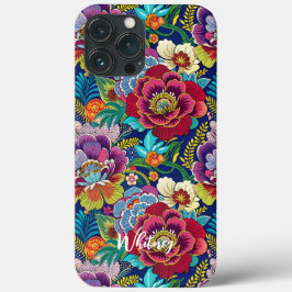 Japanse bloemenkimono Patroonnaam Case-Mate iPhone Case
