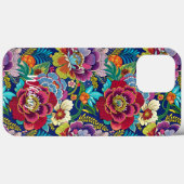 Japanse bloemenkimono Patroonnaam Case-Mate iPhone Case (Achterkant (horizontaal))