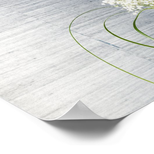 Japanse bloemenplank poster (Hoek)