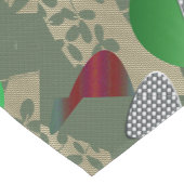Japanse Bloementuin Pastel Pop Art Korte Tafelloper (Hoek)