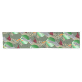 Japanse Bloementuin Pastel Pop Art Korte Tafelloper (Horizontaal)