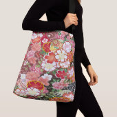 Japanse Bloemkersenbloesem Sakura Wit Rood Crossbody Tas (Dichtbij)